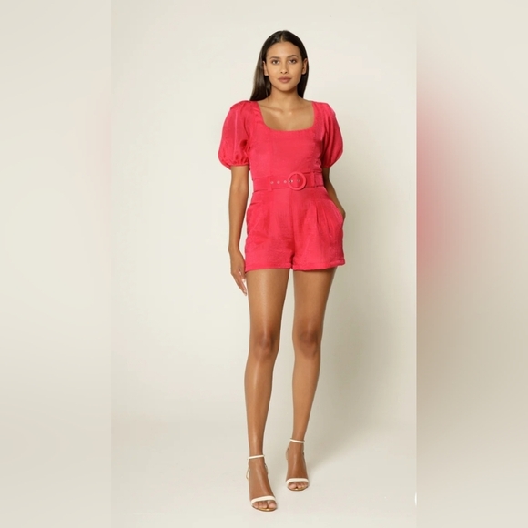 Lavender Brown, Short Romper, Raspberry,  Size XS - NWT - Picture 3 of 11